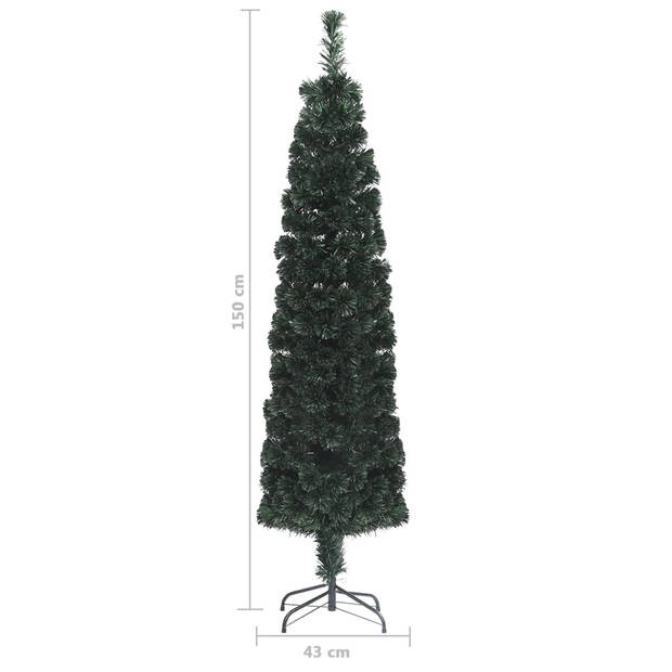 The Living Store Kerstboom Zwarte Glasvezelverlichting 150cm - 170 takken