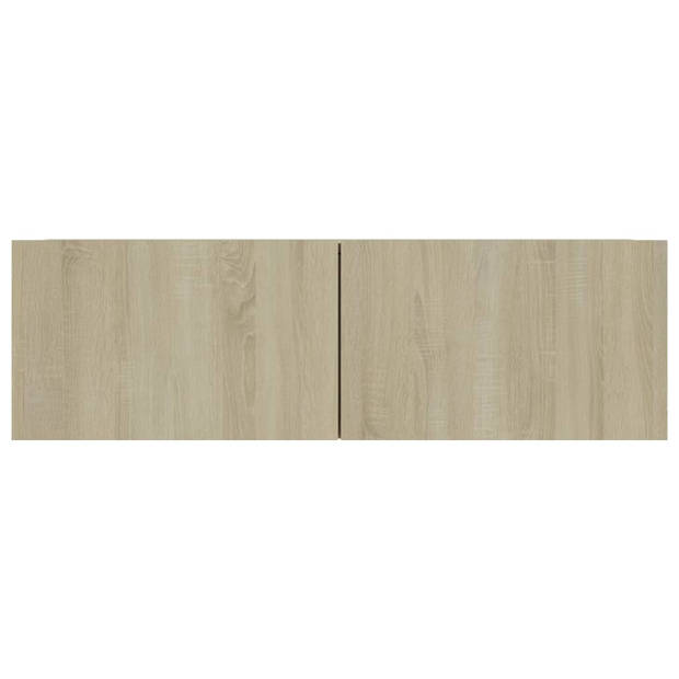 vidaXL Tv-meubelen 4 st 100x30x30 cm bewerkt hout sonoma eikenkleurig