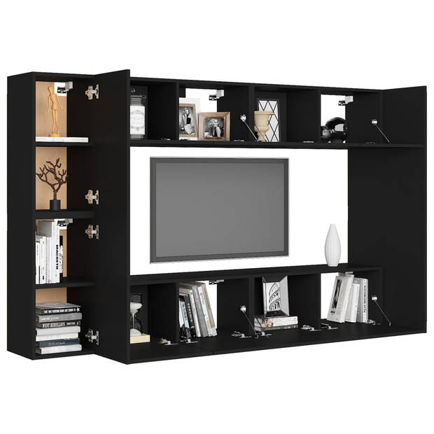 The Living Store Televisiekast - Trendy Design - Opbergruimte voor boeken - tijdschriften - dvds - Eenvoudig schoon