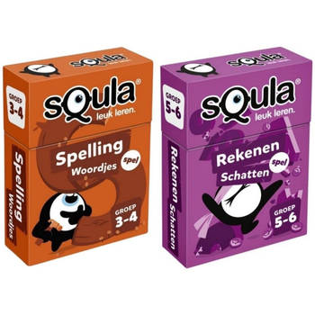 Spellenbundel - Squla - 2 stuks - Groep 3 t/m 6 - Spelling & Rekenen