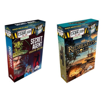 Uitbreidingsbundel - Escape Room - 2 Stuks - Uitbreiding Redbeard's Gold & Uitbreiding Secret Agent