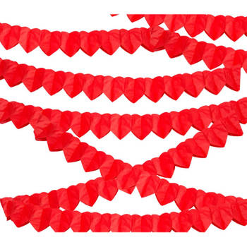 Valentijn versiering/decoratie 25x hartjes slingers a 2 meter - Feestslingers