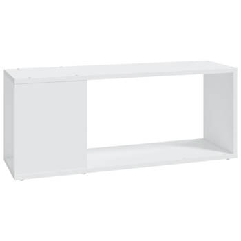 vidaXL Tv-meubel 80x24x32 cm bewerkt hout wit