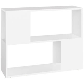 vidaXL Tv-meubel 80x24x63 cm bewerkt hout wit