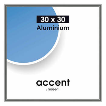 Nielsen fotolijst Accent 30 x 30 cm aluminium grijs