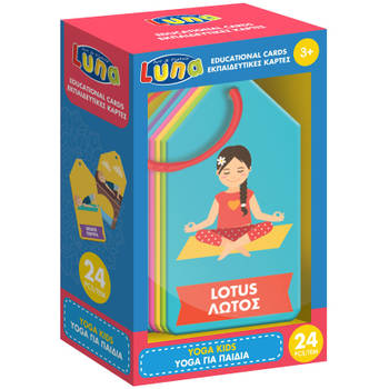 Luna educatieve kaarten Yoga Kids junior 6 x 11 x 18 cm