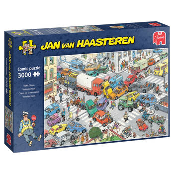 Jan van Haasteren Legpuzzel Traffic Chaos, 3000st.
