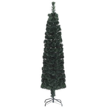 Blokker The Living Store Kerstboom - Glasvezelverlichting - 210 cm hoog - 55 cm breed - 5 kleuren - Energiezuinig - Stabiele aanbieding