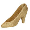 1x Gouden hakken/pumps kersthangers kerstversiering 10 cm - Kersthangers