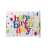 1x Happy Birthday thema tafellopers op rol 500 cm kinderfeestje versiering - Feesttafelzeilen