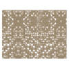 Retro stijl placemats van vinyl 40 x 30 cm beige - Placemats