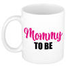 Mommy to be cadeau mok / beker wit - zwangerschapscadeau - feest mokken