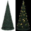 vidaXL Kunstkerstboom met verlichting pop-up 210 cm groen