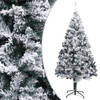 vidaXL Kunstkerstboom met sneeuw PVC 400 cm groen