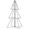 vidaXL Kegelkerstboom 160 LED's binnen en buiten 78x120 cm