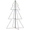 vidaXL Kegelkerstboom 200 LED's binnen en buiten 98x150 cm