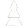 vidaXL Kegelkerstboom 240 LED's binnen en buiten 118x150 cm