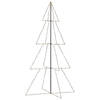 vidaXL Kegelkerstboom 360 LED's binnen en buiten 143x250 cm