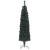 The Living Store Kerstboom Glasvezelverlichting - 180 cm - Zwart