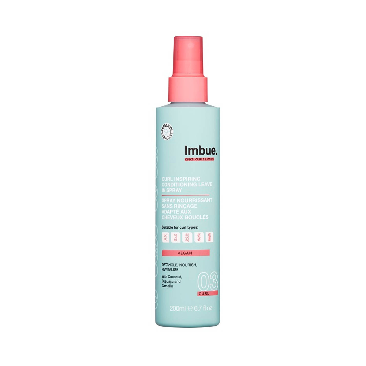 Imbue. Curl - Inspiring Conditioning Leave In Spray - 200 Ml