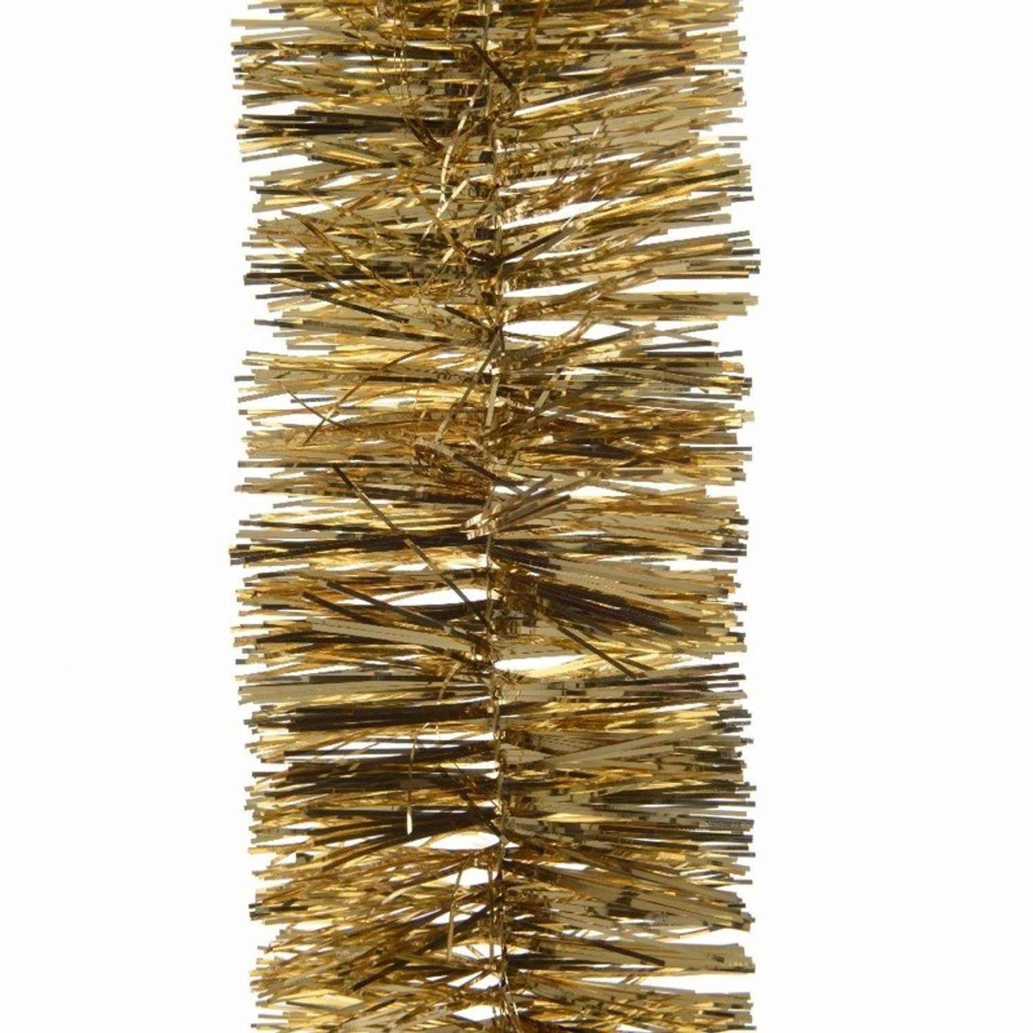 4x Kerst lametta guirlandes goud 270 cm kerstboom versiering/decoratie - Kerstslingers
