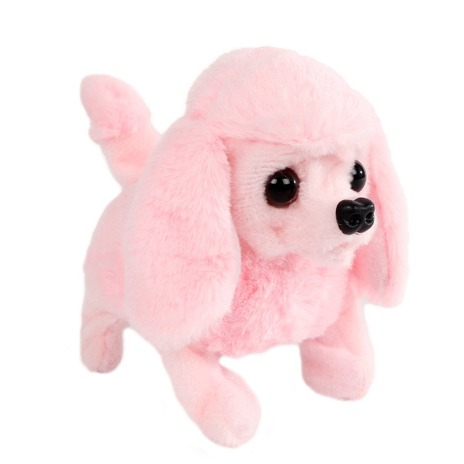 Take Me Home loophond junior pluche 15,5 cm roze