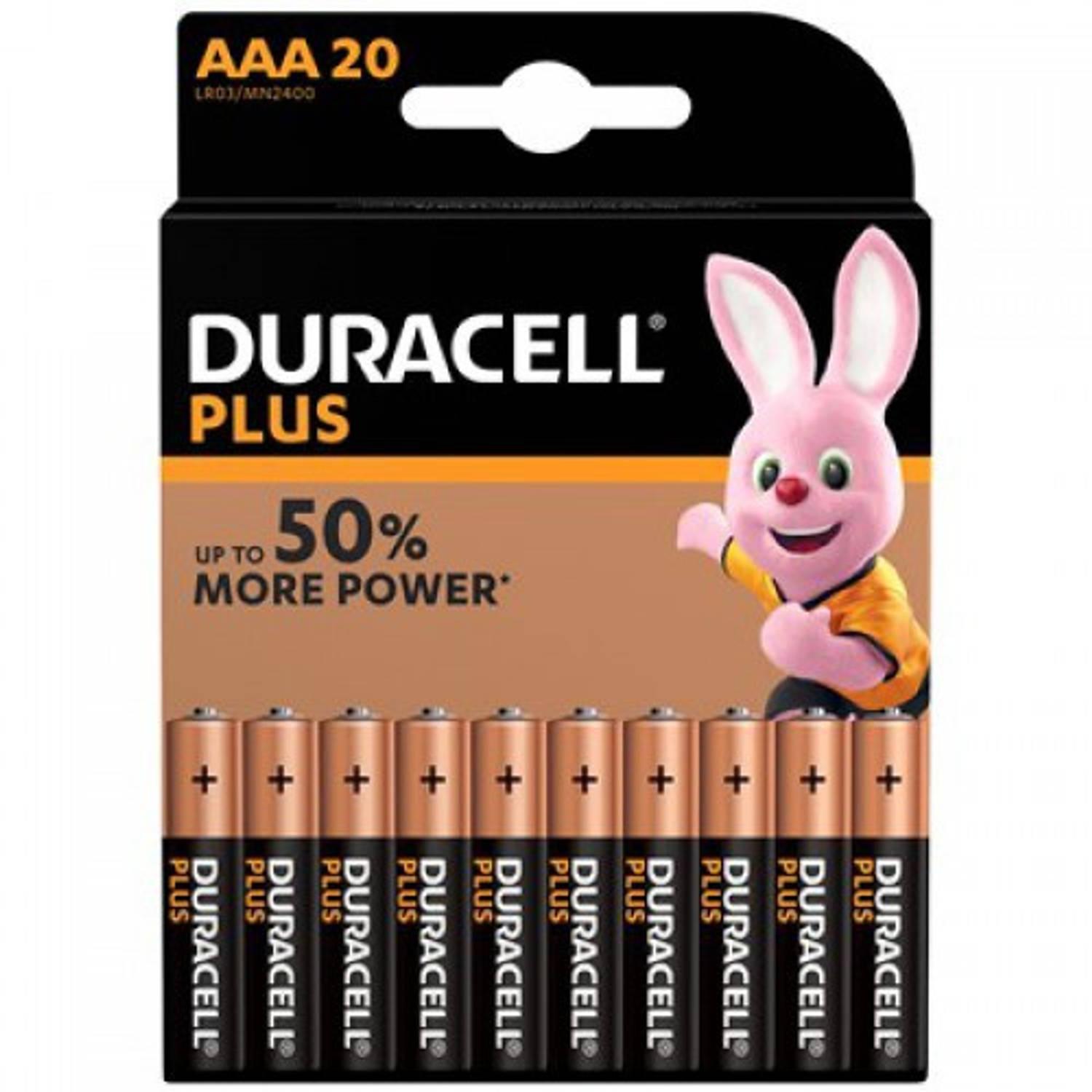 Duracell Batterijen Aaa Plus Lr03/mn2400 20 Stuks
