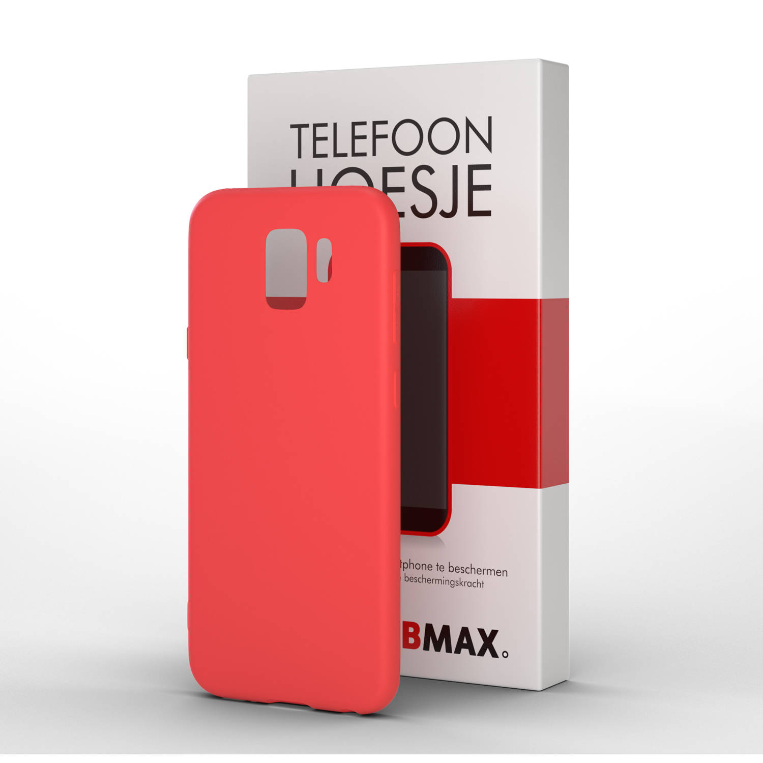 BMAX Samsung Galaxy S9 Hoesje Rood / Dun en beschermend telefoonhoesje / Case
