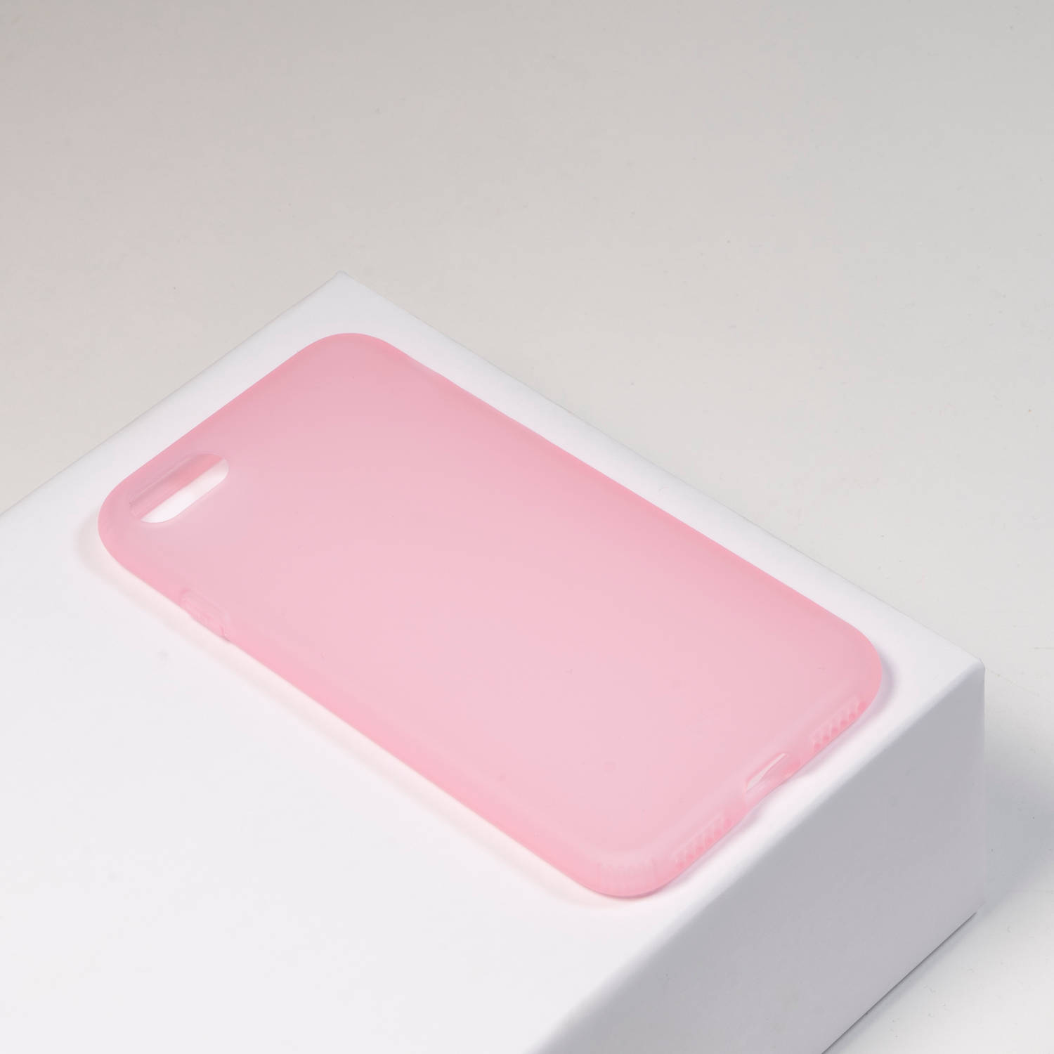 BMAX Latex soft case hoesje voor Apple iPhone 7/8 / Soft cover / Telefoonhoesje / Beschermhoesje / Telefoonbescherming - Roze
