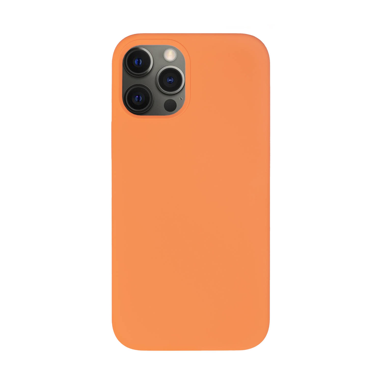 BMAX Liquid silicone case hoesje voor iPhone 12 Pro Max - Kumquat/Oranje