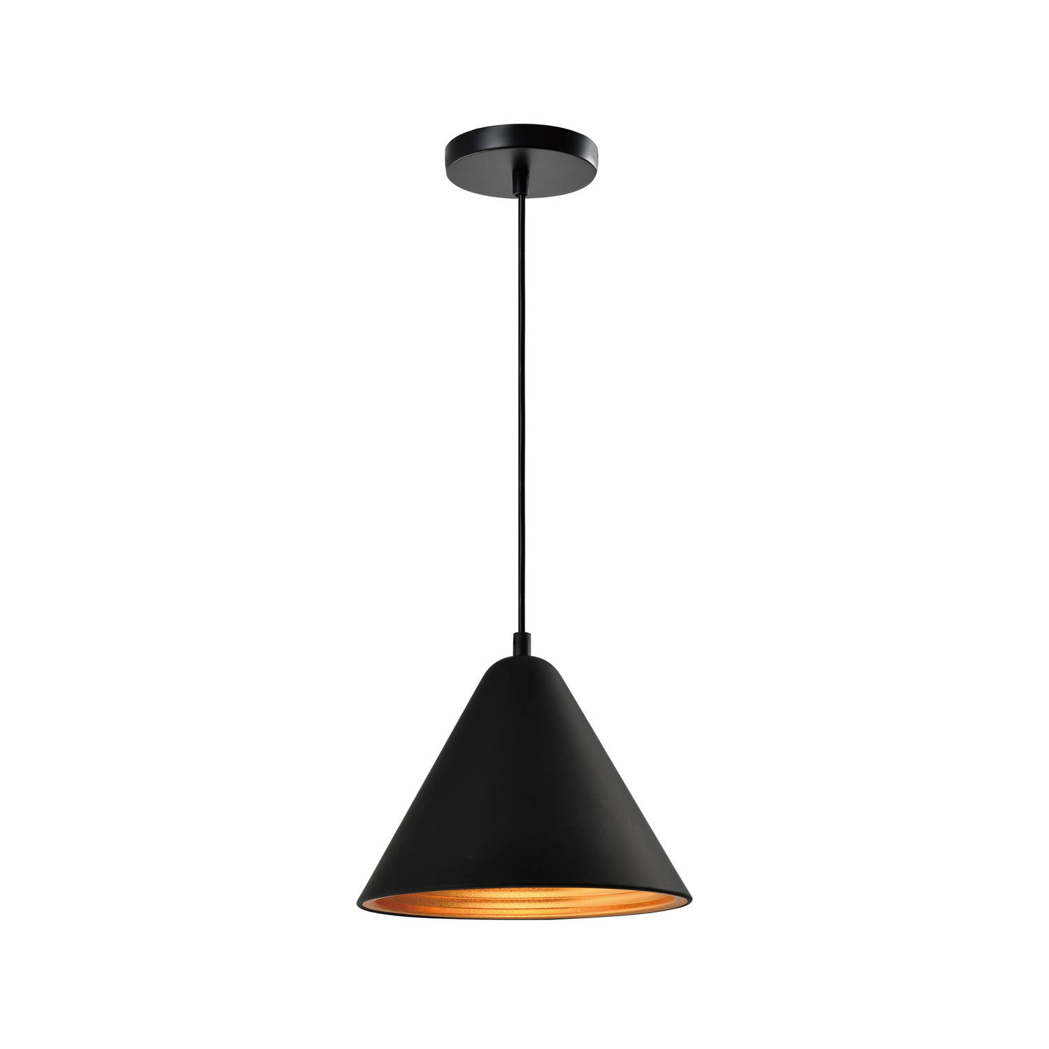 Quvio Hanglamp Rond Zwart Quv5160l-black
