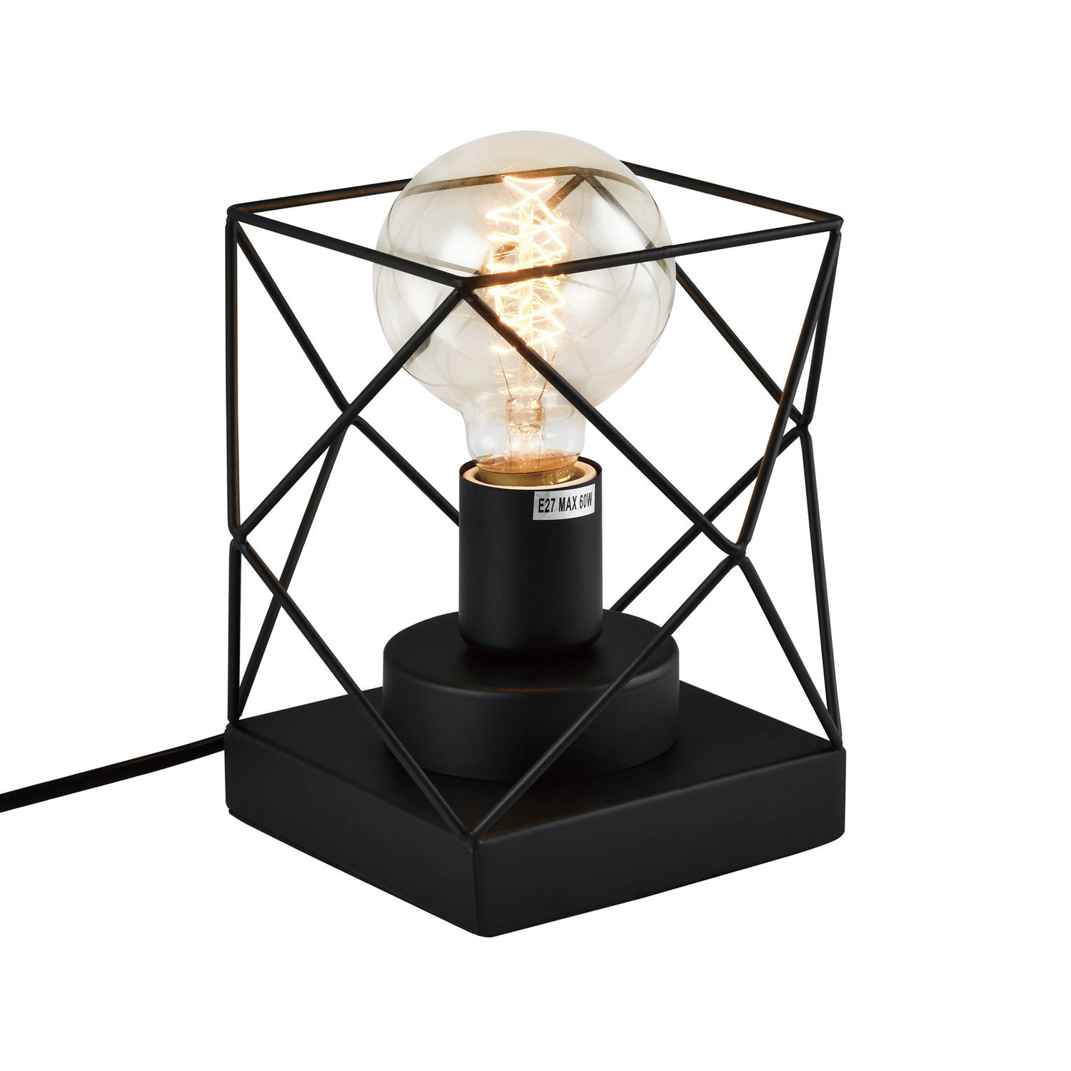 Quvio Tafellamp Met Metalen Frame Zwart Quv5154l-black