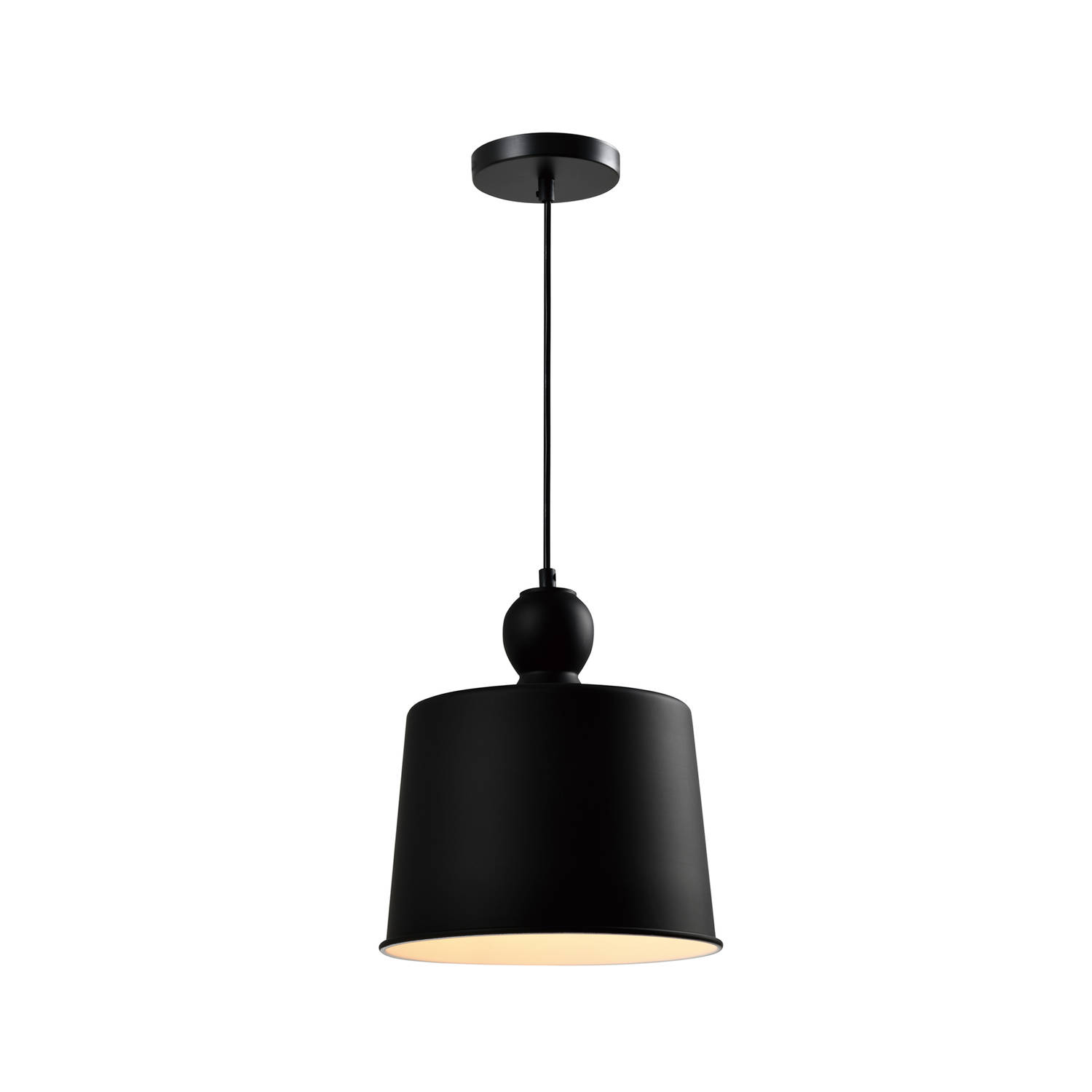 Quvio Hanglamp Rond Zwart Quv5148l-black