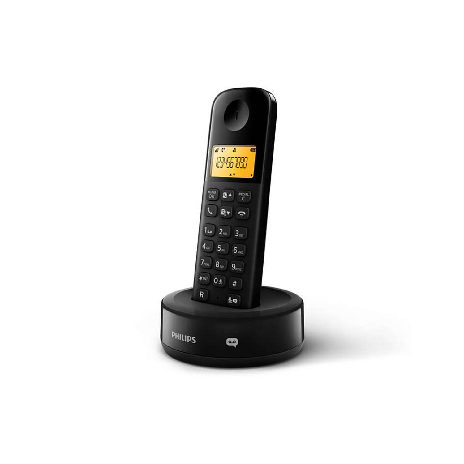 Philips Draadloze Telefoon D1651b-01 Dect Huistelefoon Vaste Lijn Nummerherkenning Storingsvrij Bere