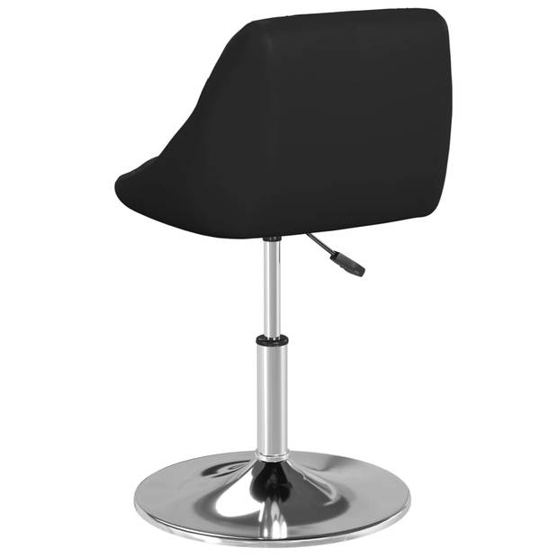 vidaXL Eetkamerstoelen 4 st kunstleer zwart