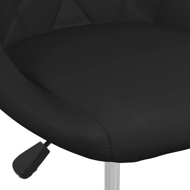 vidaXL Eetkamerstoelen 6 st kunstleer zwart