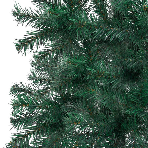 The Living Store Hoekkerstboom Groen PVC/Staal - 150 cm - Met 170 uiteinden