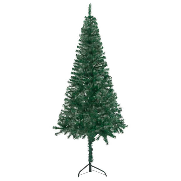 The Living Store Hoekkerstboom s Groen PVC - 240 cm - 525 uiteinden