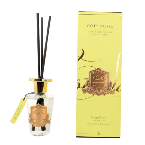 Geurstokjes Summer Pear 150ml goud - Cote Noire