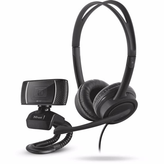 Trust webcam + headset Doba 2-in-1 Home Office Set