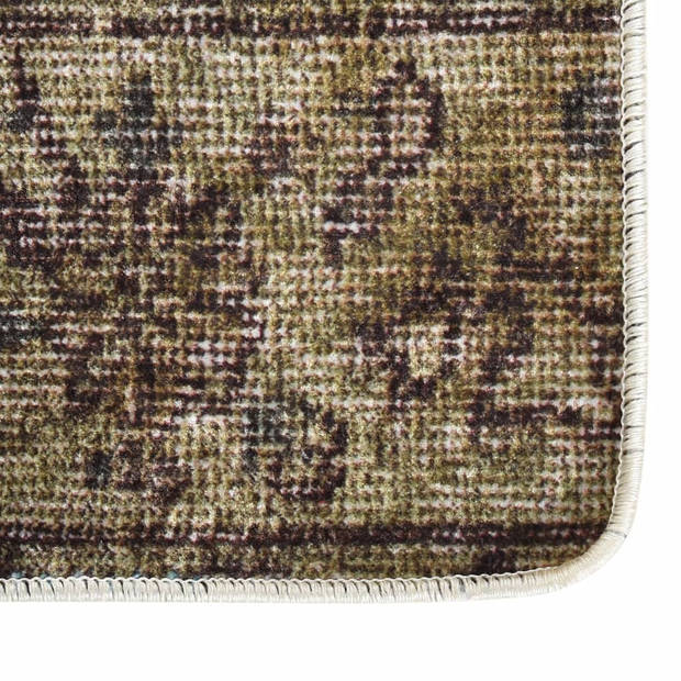 vidaXL Vloerkleed wasbaar anti-slip patchwork 190x300 cm meerkleurig