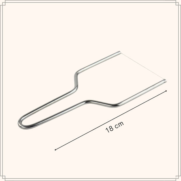OTIX Kaassnijder - met Draad - Jonge Kaas - Roestvrij Staal - 18 cm - Zilver - Worstsnijder - Keuken - Accessoires