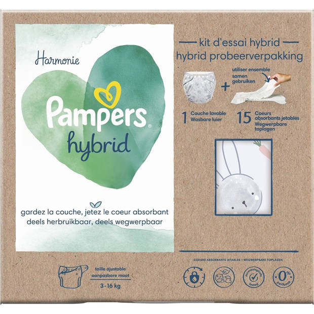 Pampers - Harmonie Hybrid - Wasbare Luier - Probeerverpakking