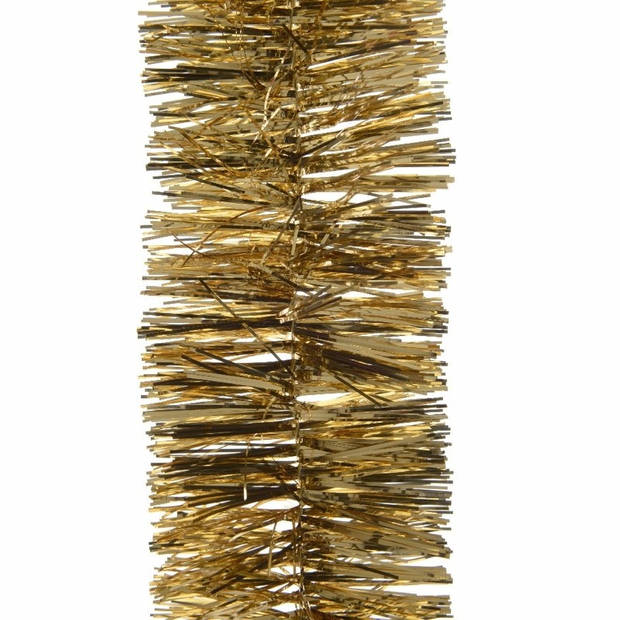Decoris folie kerstslingers 4x stuks - goud - kunststof - 270 cm - Kerstslingers