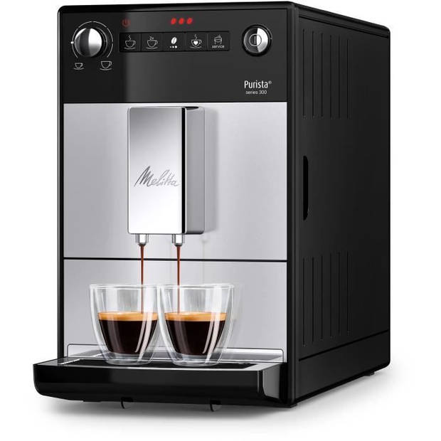 MELITTA F230-101 - Purista koffiemachine - Automatische Espresso met bonenmaler - 1450W - Watertank 1,2L - Zilver
