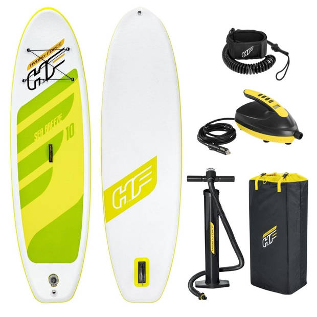 Bestway Sup Board - Hydro Force - Sea Breeze Set en SUP Elektrische Luchtpomp 12V