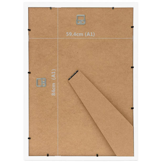 vidaXL Fotolijsten 5 st voor wand of tafel 59,4x84 cm MDF wit