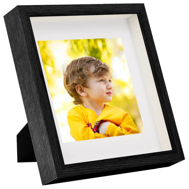 vidaXL Fotolijsten 5 st voor 13x13 cm foto 3D 23x23 cm zwart