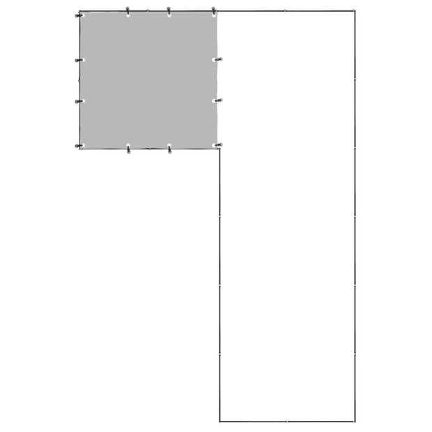 vidaXL Hondenkennel 4,84 m² staal zwart