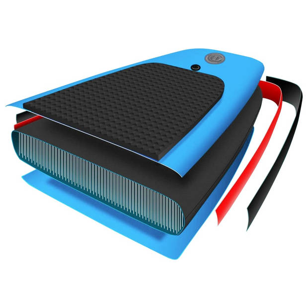 vidaXL Stand Up Paddleboardset opblaasbaar 305x76x15 cm blauw